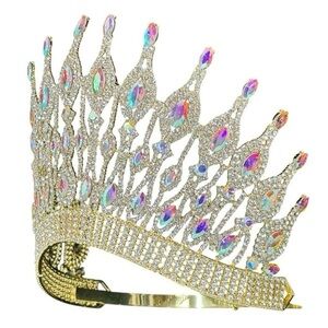 High Top Marquise Queen Pageant Crown Tiara